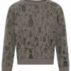 GROBUND Calle sweatshirten mini - den i muskat med insektprint
