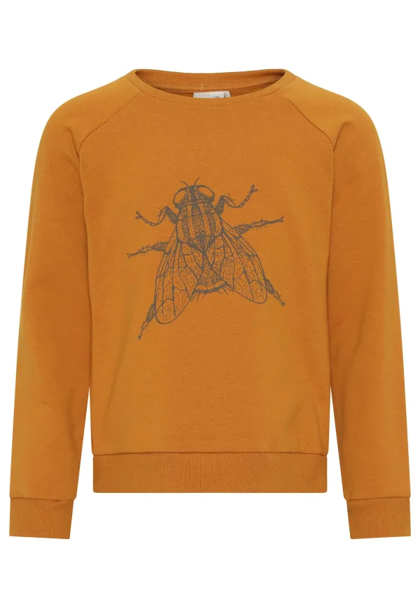 GROBUND Calle sweatshirten mini - den i gylden med flue
