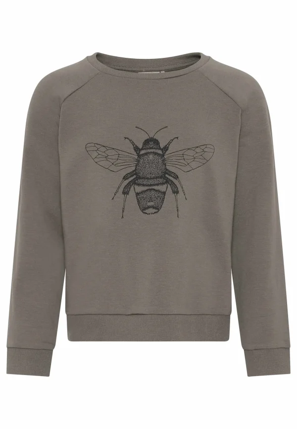 GROBUND Calle sweatshirten mini - den i muskat med bi på brystet