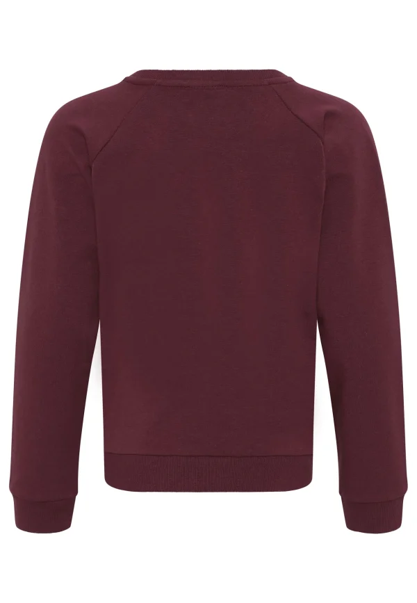 GROBUND Calle sweatshirten mini - den i brombærfarvet med guldsmed