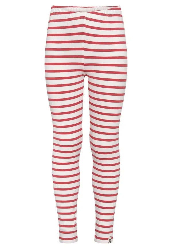 GROBUND Caya leggings mini - dem med ribsrøde striber
