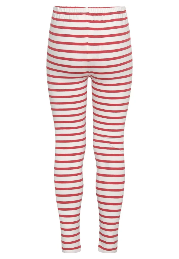 GROBUND Caya leggings mini - dem med ribsrøde striber