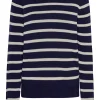 GROBUND Helga strik sweater - den med hvide striber