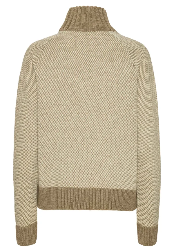 GROBUND Hilde uldstrik - den beige/ sandfarvede