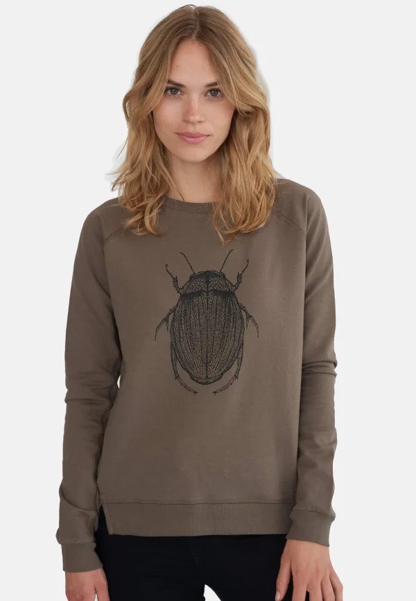 GROBUND Martha sweatshirten - den i muskat med vandkalv