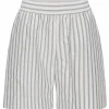 GROBUND Naomi shorts โ€“ i hvid med striber