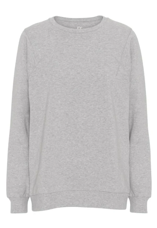 GROBUND Sava sweatshirten - den oversize i grå melange