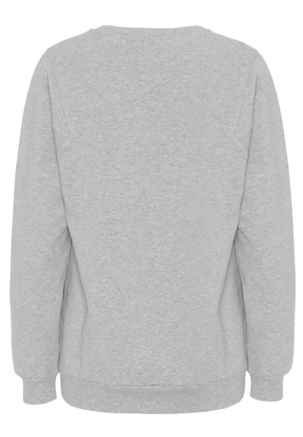 GROBUND Sava sweatshirten - den oversize i grå melange