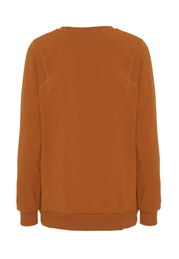 GROBUND Sava sweatshirten - den oversize i brændt orange