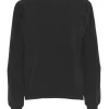 GROBUND Signe sweatshirten - den med flotte ærmer i sort